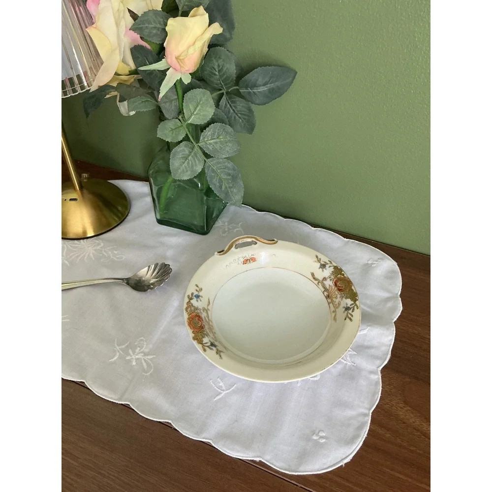Vintage Noritake Handled Bowl M42290 | Japanese Fine Porcelain Serving Dish